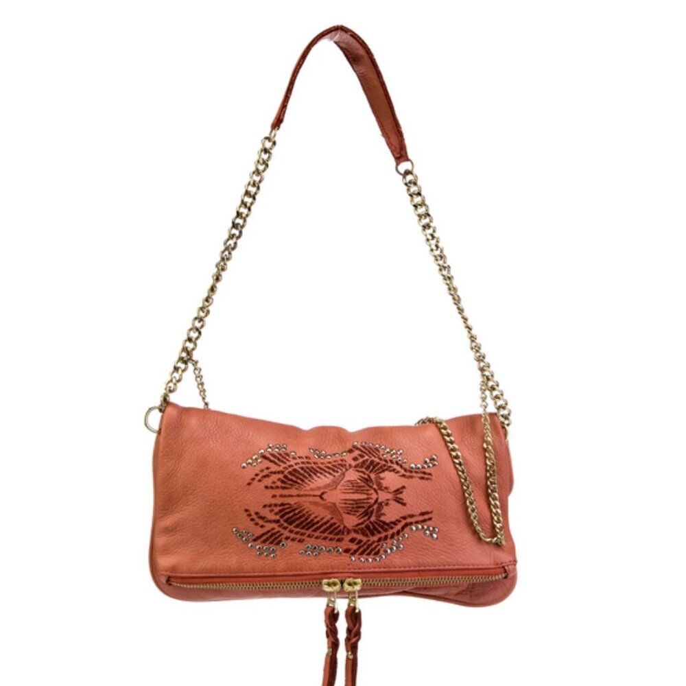 Zadiq & Voltaire leather studded clutch